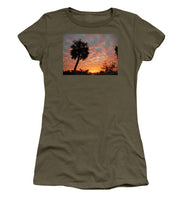 Billowy Orange Sunset - Women's T-Shirt (Athletic Fit)