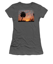 Billowy Orange Sunset - Women's T-Shirt (Athletic Fit)