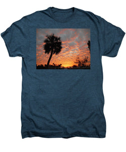 Billowy Orange Sunset - Men's Premium T-Shirt