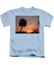 Billowy Orange Sunset - Kids T-Shirt