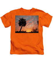 Billowy Orange Sunset - Kids T-Shirt