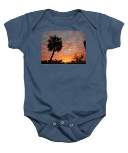 Billowy Orange Sunset - Baby Onesie