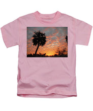 Billowy Orange Sunset - Kids T-Shirt