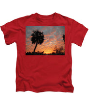 Billowy Orange Sunset - Kids T-Shirt