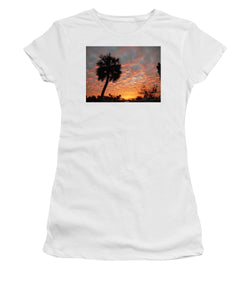 Billowy Orange Sunset - Women's T-Shirt (Athletic Fit)