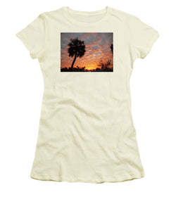 Billowy Orange Sunset - Women's T-Shirt (Athletic Fit)