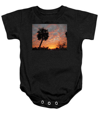 Billowy Orange Sunset - Baby Onesie