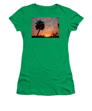 Billowy Orange Sunset - Women's T-Shirt (Athletic Fit)