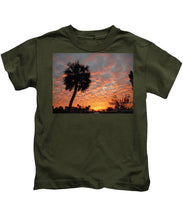 Billowy Orange Sunset - Kids T-Shirt