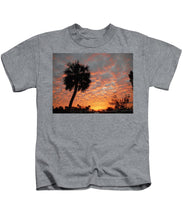 Billowy Orange Sunset - Kids T-Shirt