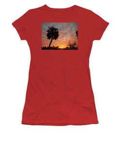 Billowy Orange Sunset - Women's T-Shirt (Athletic Fit)