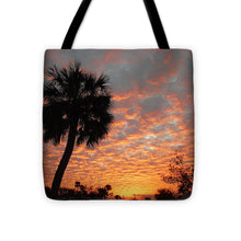 Billowy Orange Sunset - Tote Bag