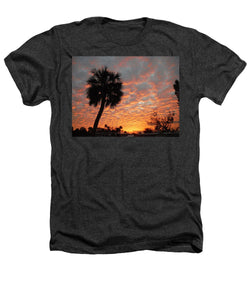 Billowy Orange Sunset - Heathers T-Shirt