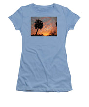 Billowy Orange Sunset - Women's T-Shirt (Athletic Fit)