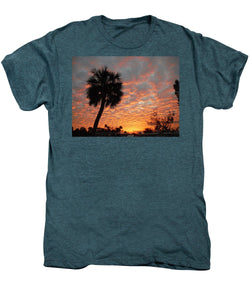 Billowy Orange Sunset - Men's Premium T-Shirt