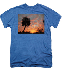 Billowy Orange Sunset - Men's Premium T-Shirt