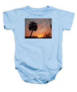 Billowy Orange Sunset - Baby Onesie