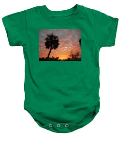 Billowy Orange Sunset - Baby Onesie