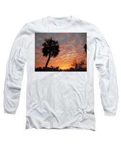 Billowy Orange Sunset - Long Sleeve T-Shirt