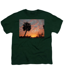 Billowy Orange Sunset - Youth T-Shirt