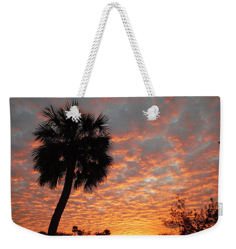 Billowy Orange Sunset - Weekender Tote Bag