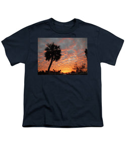 Billowy Orange Sunset - Youth T-Shirt