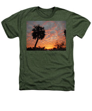 Billowy Orange Sunset - Heathers T-Shirt