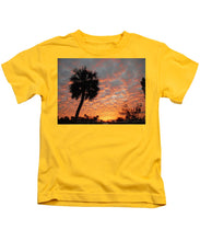 Billowy Orange Sunset - Kids T-Shirt