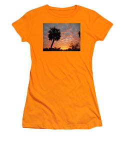 Billowy Orange Sunset - Women's T-Shirt (Athletic Fit)