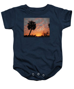 Billowy Orange Sunset - Baby Onesie