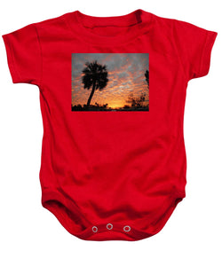 Billowy Orange Sunset - Baby Onesie