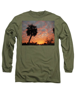 Billowy Orange Sunset - Long Sleeve T-Shirt