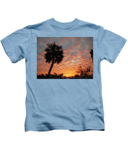 Billowy Orange Sunset - Kids T-Shirt