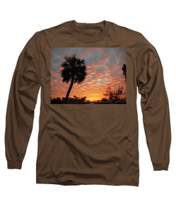 Billowy Orange Sunset - Long Sleeve T-Shirt