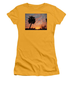 Billowy Orange Sunset - Women's T-Shirt (Athletic Fit)