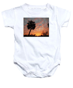 Billowy Orange Sunset - Baby Onesie