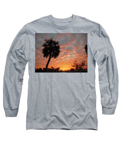 Billowy Orange Sunset - Long Sleeve T-Shirt