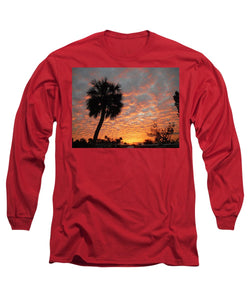 Billowy Orange Sunset - Long Sleeve T-Shirt