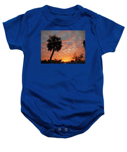 Billowy Orange Sunset - Baby Onesie