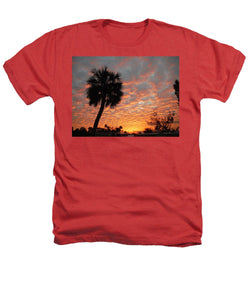 Billowy Orange Sunset - Heathers T-Shirt