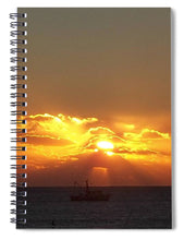 Fishing The Sunburst - Spiral Notebook