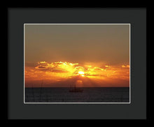 Fishing The Sunburst - Framed Print