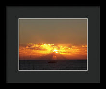 Fishing The Sunburst - Framed Print
