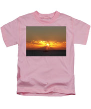 Fishing The Sunburst - Kids T-Shirt