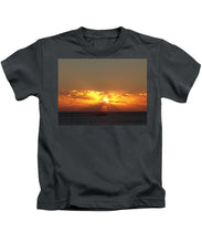 Fishing The Sunburst - Kids T-Shirt