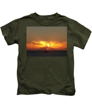 Fishing The Sunburst - Kids T-Shirt