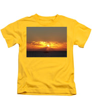 Fishing The Sunburst - Kids T-Shirt