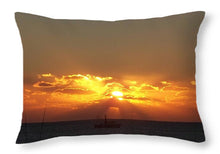 Fishing The Sunburst - Throw Pillow