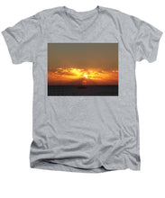 Fishing The Sunburst - Men's V-Neck T-Shirt
