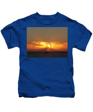 Fishing The Sunburst - Kids T-Shirt